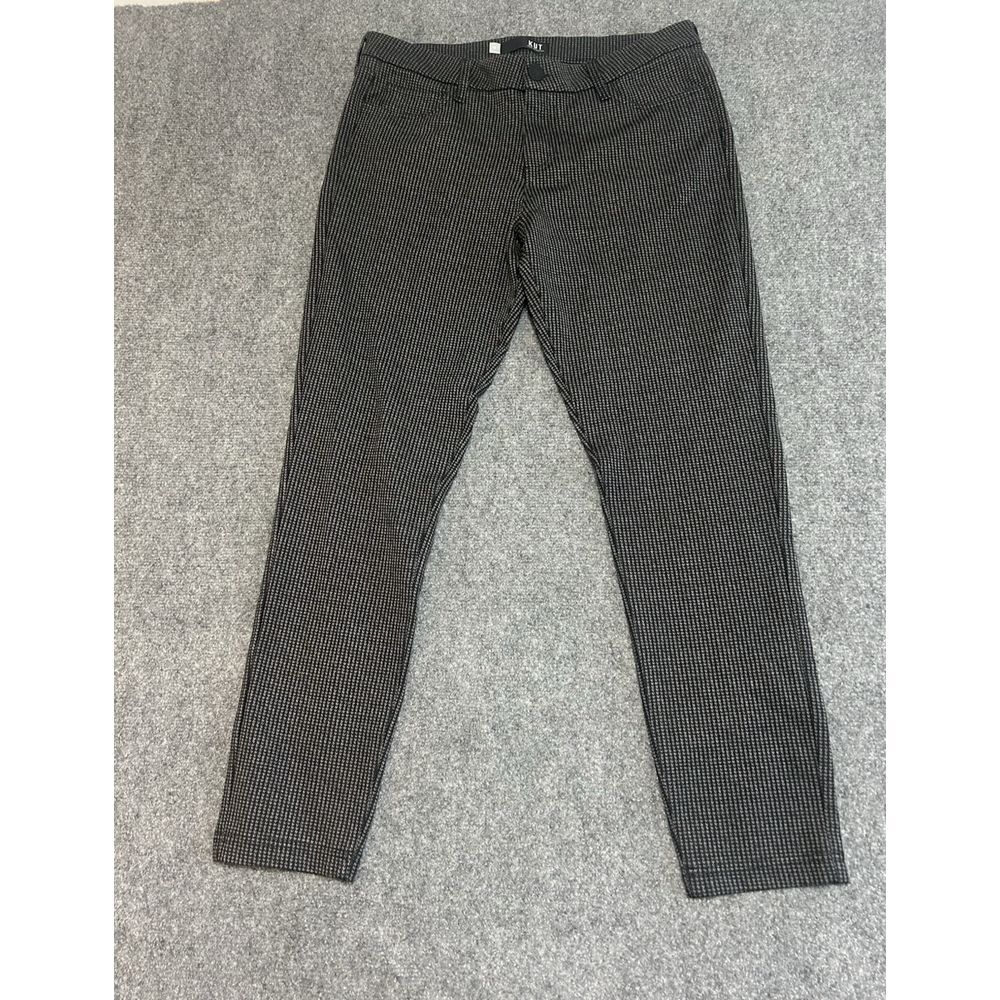 Kut From the Kloth Houndstooth Black‎ Grey Pants Womens size 12 Dress Casual